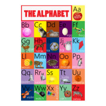 Tableau Alphabetique Coloré Avec Images pour Enfan