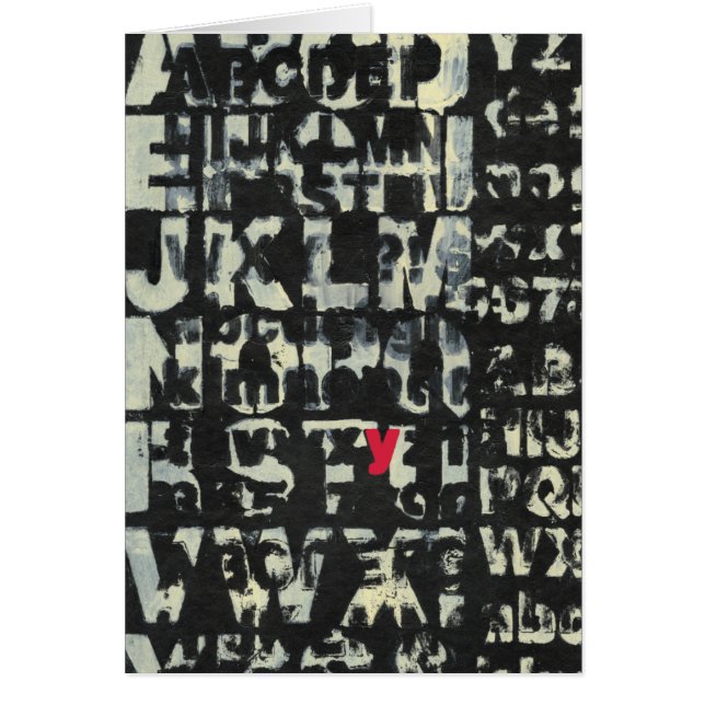 Tableau alphabétique de Norman Wyatt (Devant)