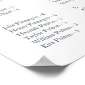 Tableau alphabétique des sièges de l'huître côtièr (Coin)