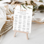 Tableau alphabétique du Mariage floral Boho