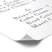 Tableau alphabétique floral simple et rustique (Coin)