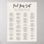 Tableau Alphabétique Hors Blanc De Script Moderne (Devant)