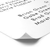 Tableau alphabétique minimaliste moderne (Coin)