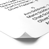 Tableau alphabétique noir simple (Coin)