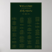 Tableau alphabétique simple de Noël vert (Devant)