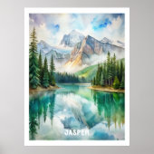 Tableau aquarelle du parc national Jasper (Devant)
