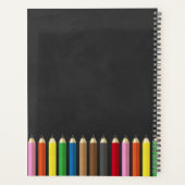Tableau Arc-en-ciel Crayon enseignant planificateu (Dos)