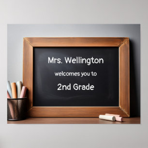 Tableau Bienvenue Personnalisé pour Enseignant