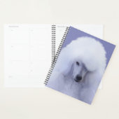 Tableau blanc standard de caniche - Art original d (Devant avec enveloppe)