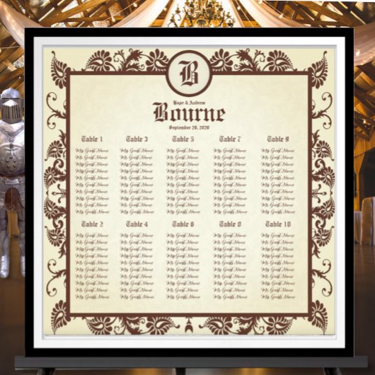 Tableau Brown floral vert de la Monnaie vive