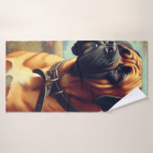 Tableau Bullmastiff vintage (Serviette de bain)