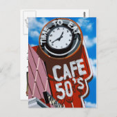 Tableau Café Années 50 Rétro Diner Cartes Postale (Devant / Derrière)