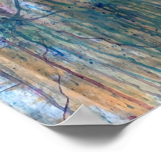 Tableau Carte Abstraite de Pittsburgh (Coin)