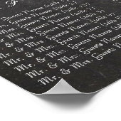 Tableau Chalet Damask Photo Mariage Sein Graphique (Coin)