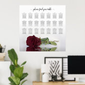 Tableau Chic 21 Tableau Bourgogne Mariage Rose Siè (Bureau à domicile)