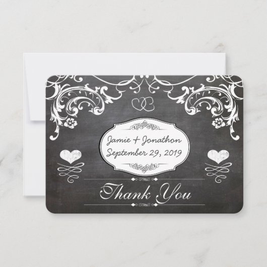 Tableau Cœur Mignon Initiales Typographie RSVP (Devant)