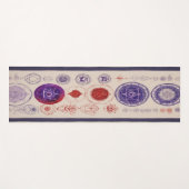 Tableau d'alignement des chakras Tapis de yoga – M (Devant (Horizontal))