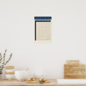 Tableau d'apprentissage de la multiplication et de (Cuisine)