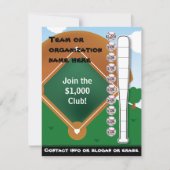 Tableau de baseball Bat et invitation (Devant)