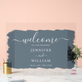 Tableau de bienvenue de mariage élégant peint en b (Mariage)