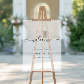 Tableau de Bienvenue Mariage avec Écriture en Reli