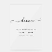 Tableau de Bienvenue Mariage avec Écriture Givrée (Recto)