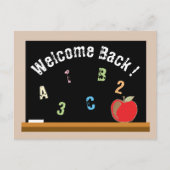 Tableau de bord avec carte postale de retour à l'é (Devant)