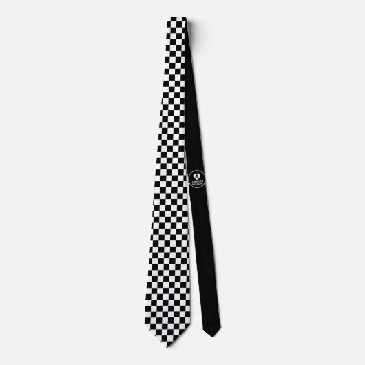Tableau de bord - Blanc noir - Emo - Cravate (Devant)