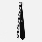 Tableau de bord - Blanc noir - Emo - Cravate (Dos)