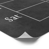 Tableau de bord Calendrier hebdomadaire des monogr (Coin)