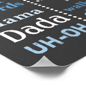 Tableau de bord d'anniversaire - Cupcake bleu (Coin)