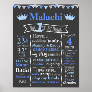 Tableau de bord d'anniversaire - Prince