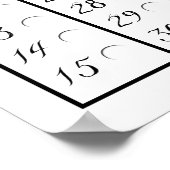 Tableau de bord de bingo 75 - Jeux de gravité zéro (Coin)