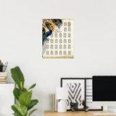 Tableau de bord de la table de réception, paon de  (Bureau à domicile)