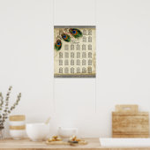 Tableau de bord de la table de réception, Peacock (Cuisine)