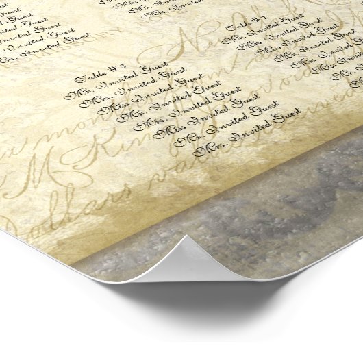 Tableau de bord de la table de réception, Peacock  (Coin)