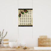 Tableau de bord de la table de réception, Peacock  (Cuisine)