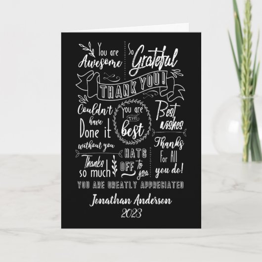 Tableau de bord de l'appréciation du Merci (Devant)