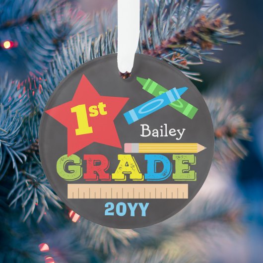 Tableau de bord de première année couleur