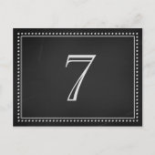 Tableau de bord des cartes de numéro de table mari (Devant)