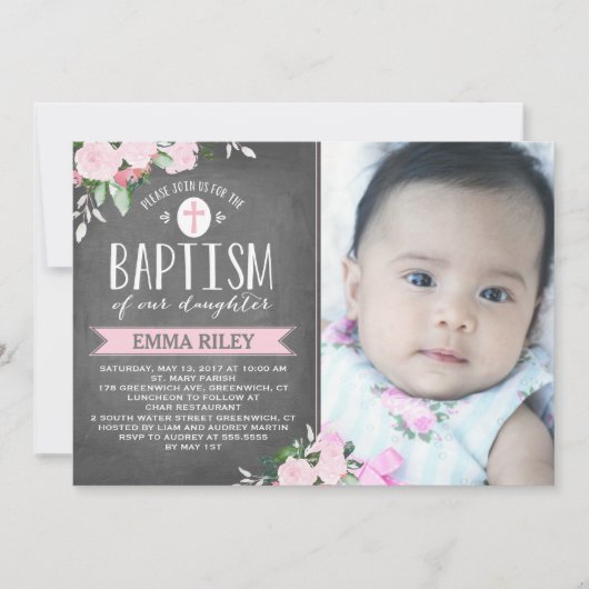 Tableau de bord des fleurs florales | Invitation a (Devant)