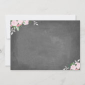 Tableau de bord des fleurs florales | Invitation C (Dos)