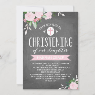 Tableau de bord des fleurs florales Invitation C