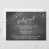 Tableau de bord et feux Faire-part Mariage reporté (Devant)