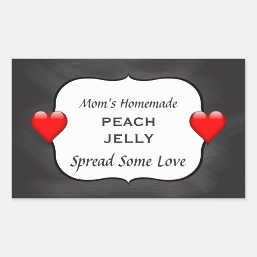 Tableau de bord Étiquette de la purée de confiture (Devant)