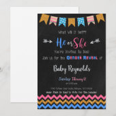 Tableau de bord Genre Reveillez Invitation (Devant / Derrière)