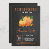 Tableau de bord Invitation Baby shower d'automne c (Devant / Derrière)