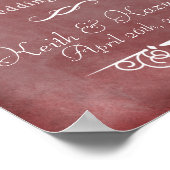 Tableau de bord mariage (A4) Papier d'affiche de v (Coin)