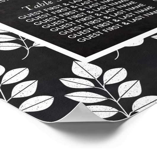 Tableau de bord Mariage feuille florale tableau de (Coin)