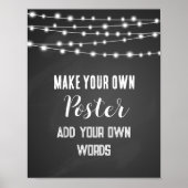 Tableau de bord modèle Faites votre propre affiche (Devant)